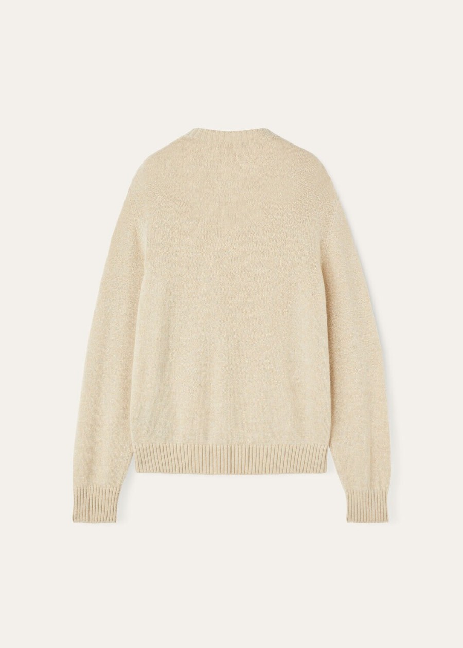 cellio crewneck baby cashmere blushing beigehelichrysumivory