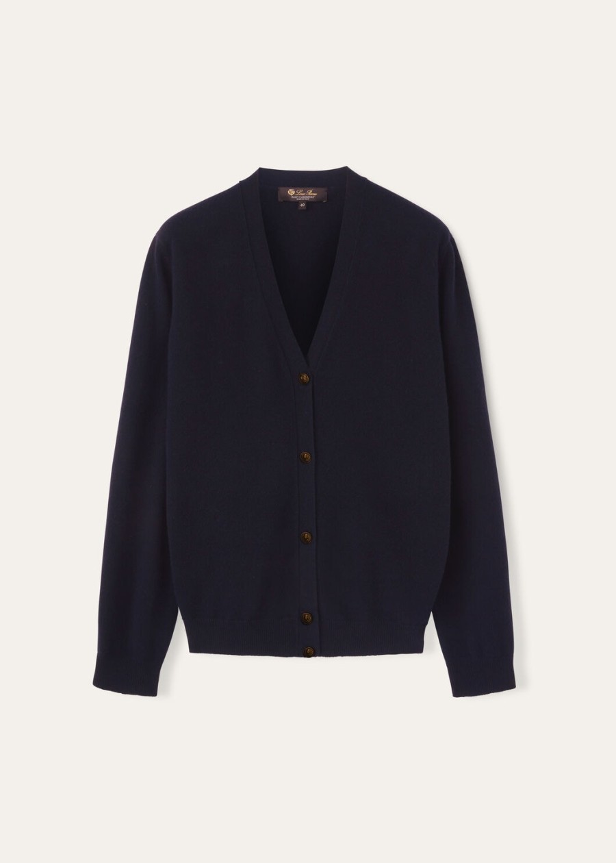 klassiek babyvestje van kasjmier in marineblauw