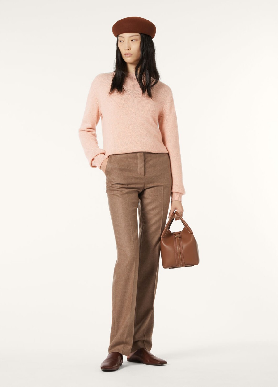fobello crewneck baby cashmere smoke bush melange