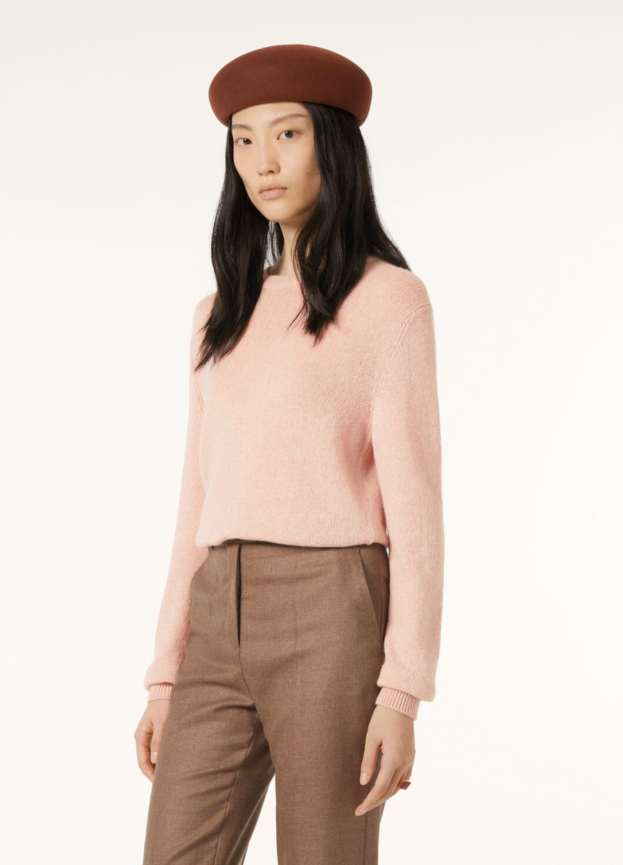 fobello crewneck baby cashmere smoke bush melange