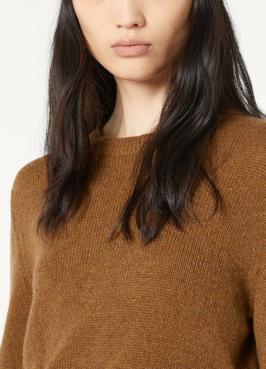 fobello crewneck baby cashmere camel oasis melange