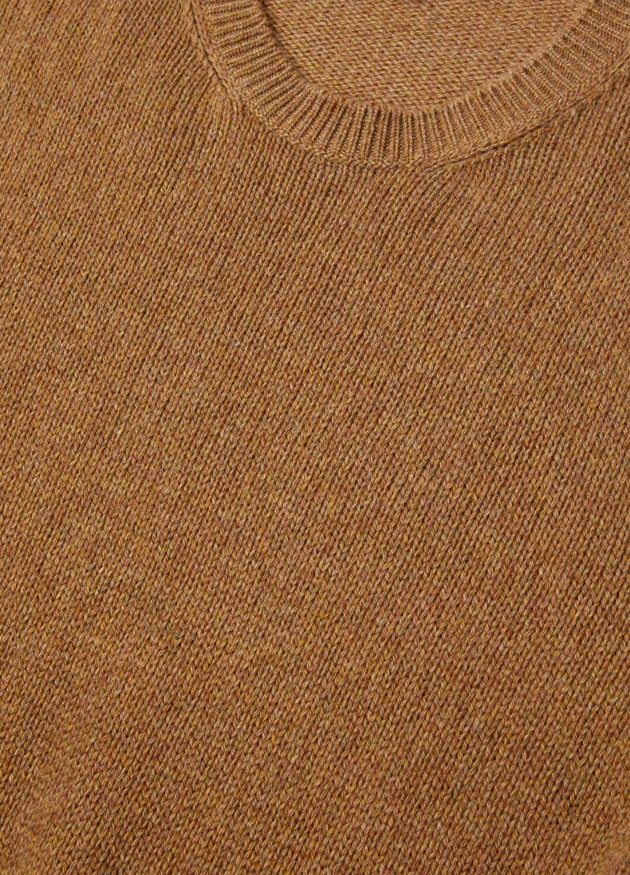 fobello crewneck baby cashmere camel oasis melange