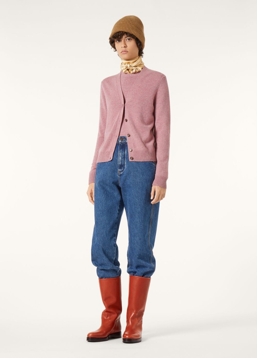 parksville cardigan baby cashmere paarse chips melange