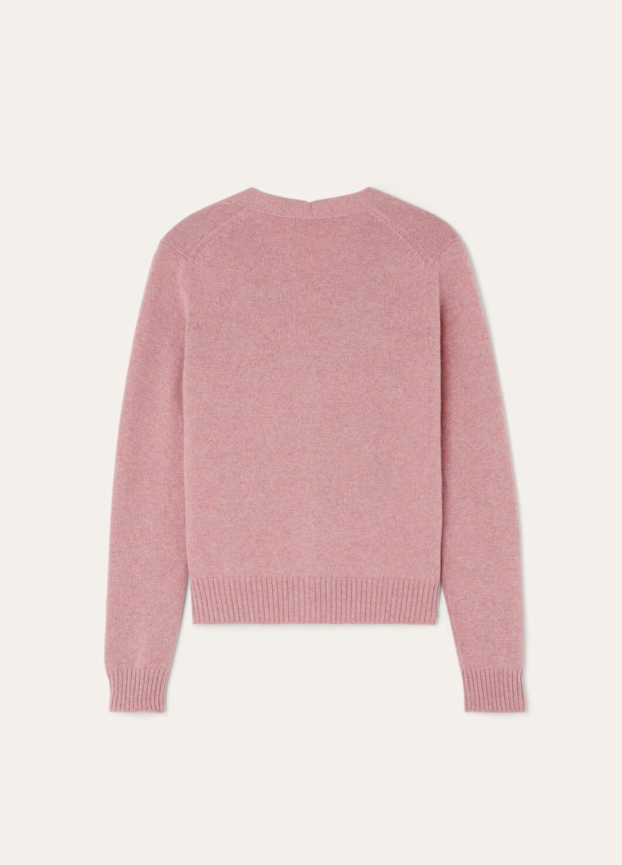 parksville cardigan baby cashmere paarse chips melange
