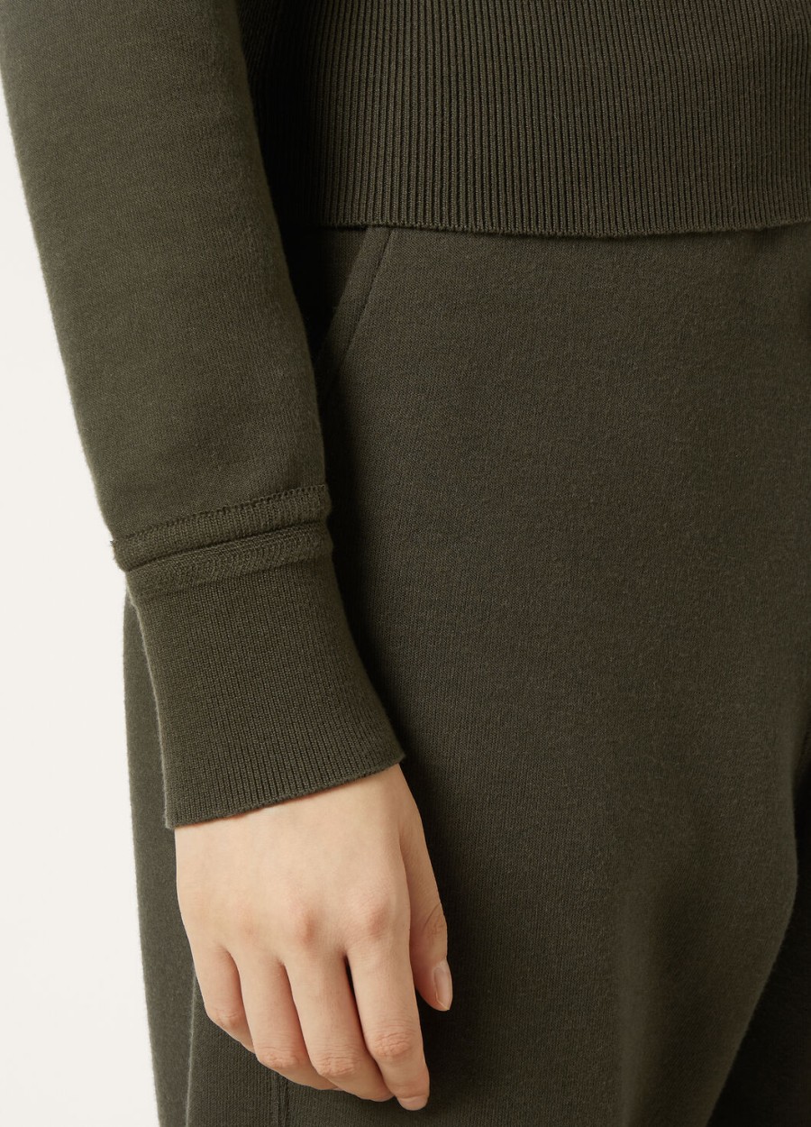 viera katoen zijde kasjmier sweatshirt pine grove