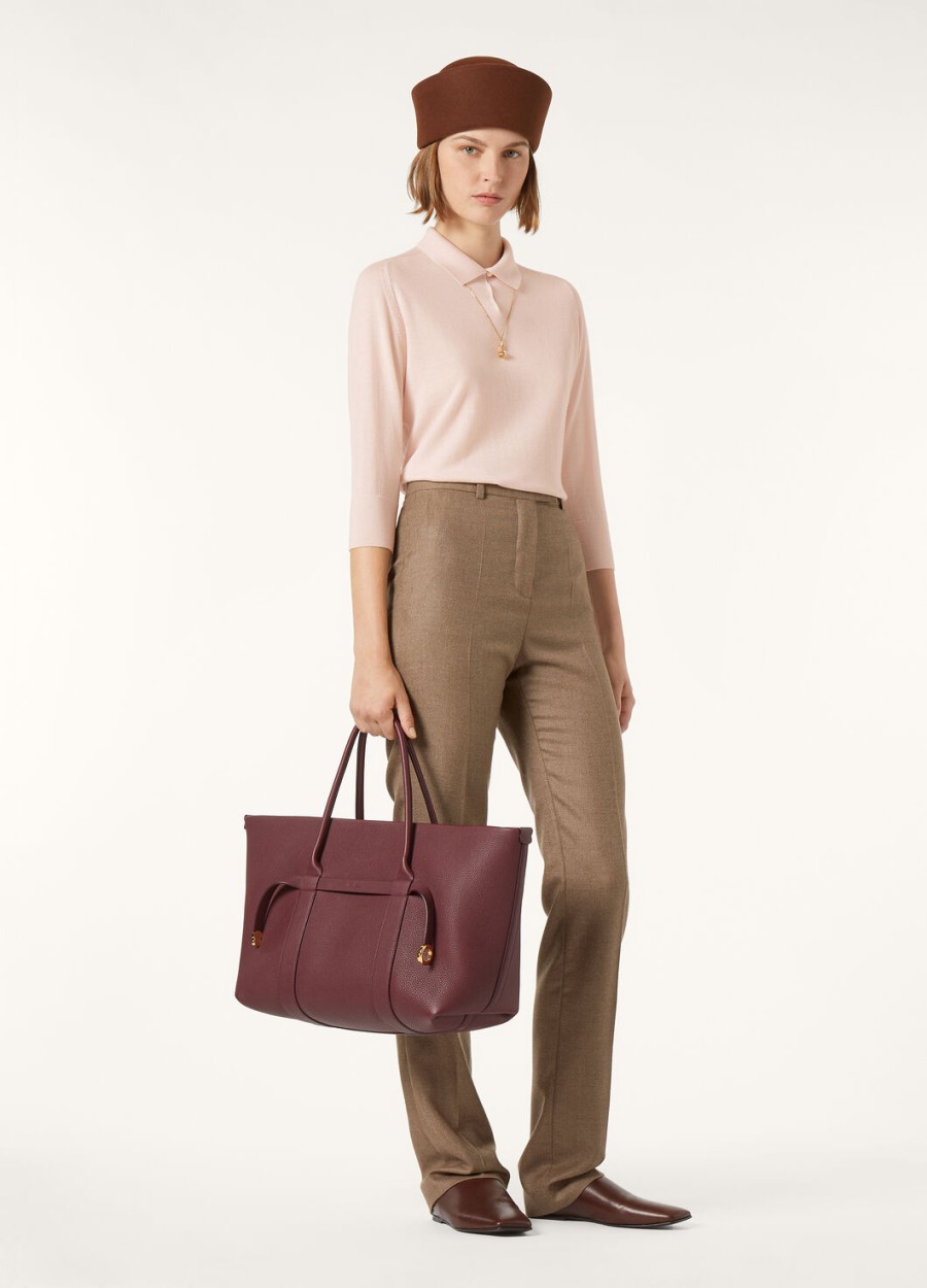 neo piuma kasjmier poloshirt in zachtroze