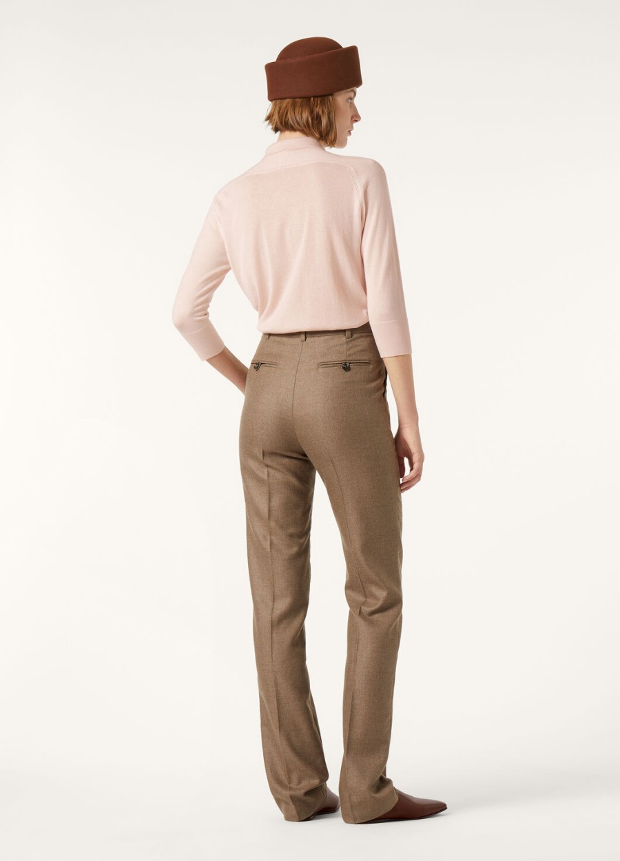 neo piuma kasjmier poloshirt in zachtroze
