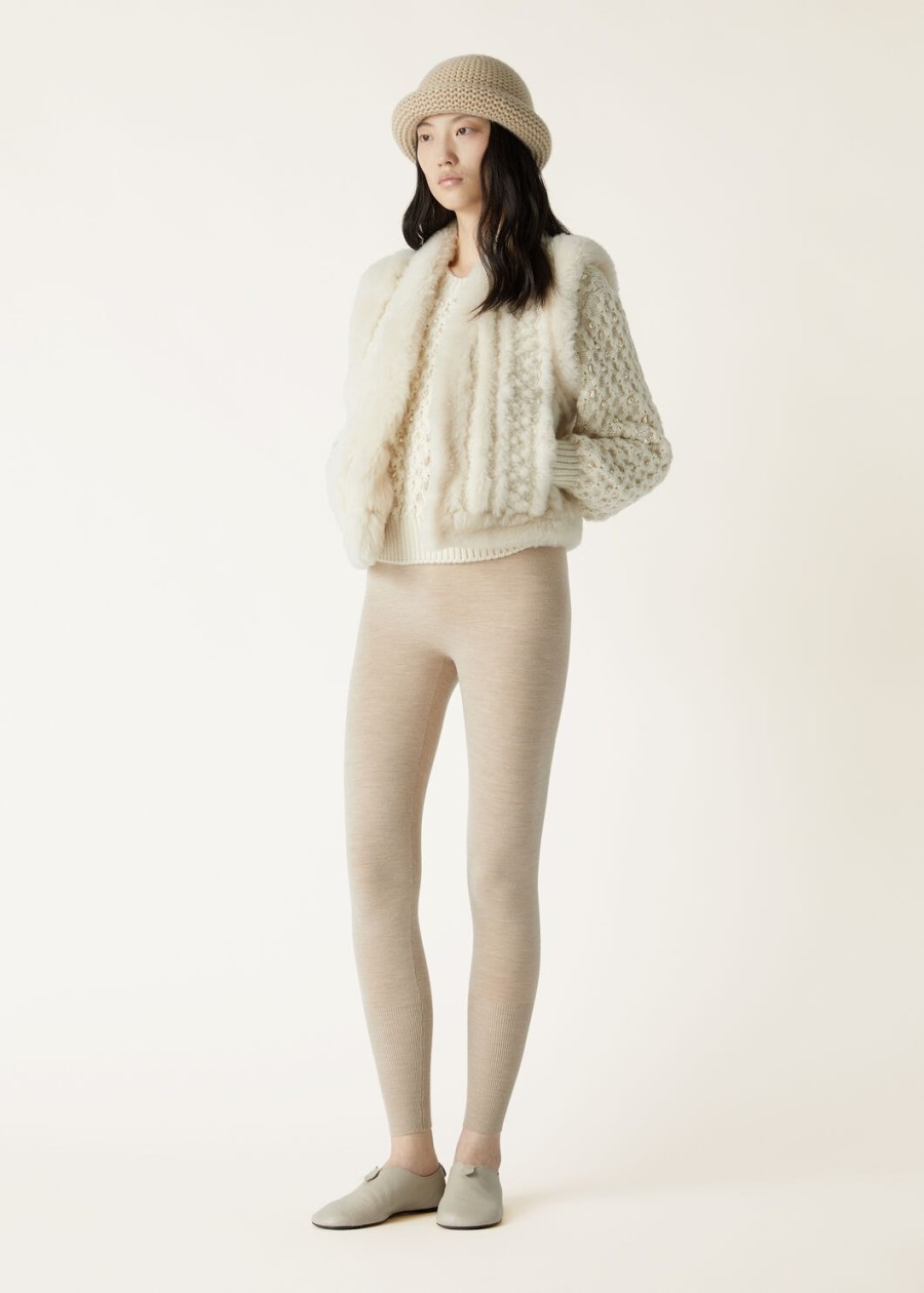 bryton shearling vest natuurlijke melange