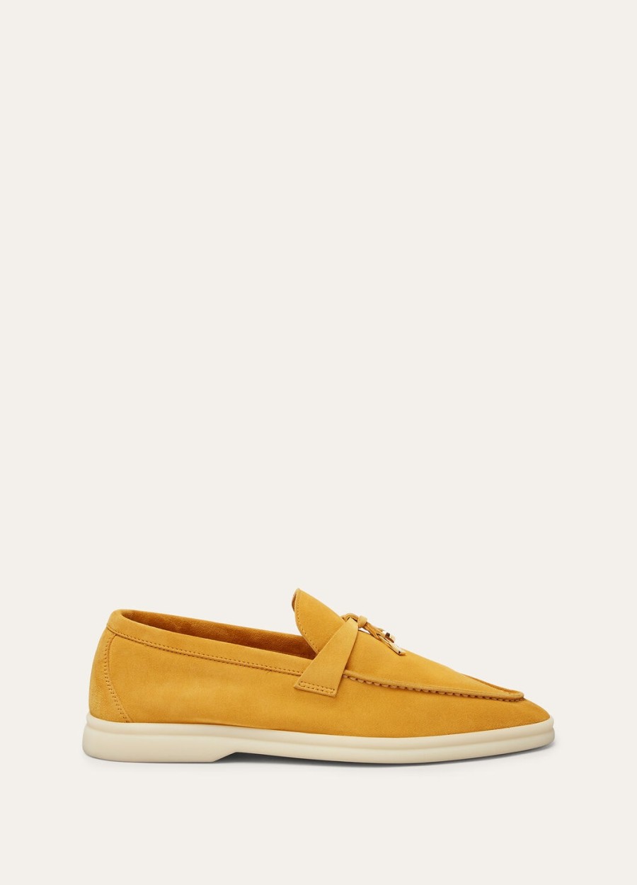 summer charms walk loafers suède saffraan thee
