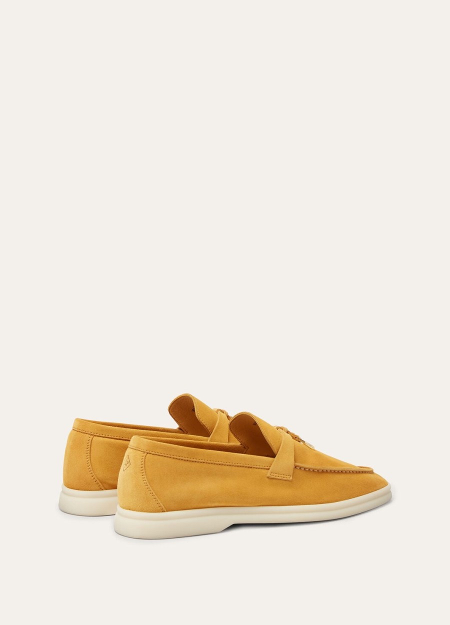 summer charms walk loafers suède saffraan thee