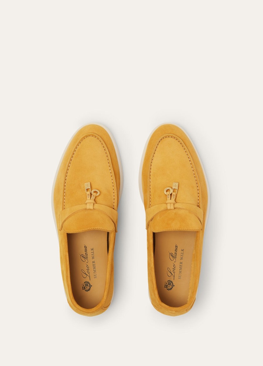summer charms walk loafers suède saffraan thee