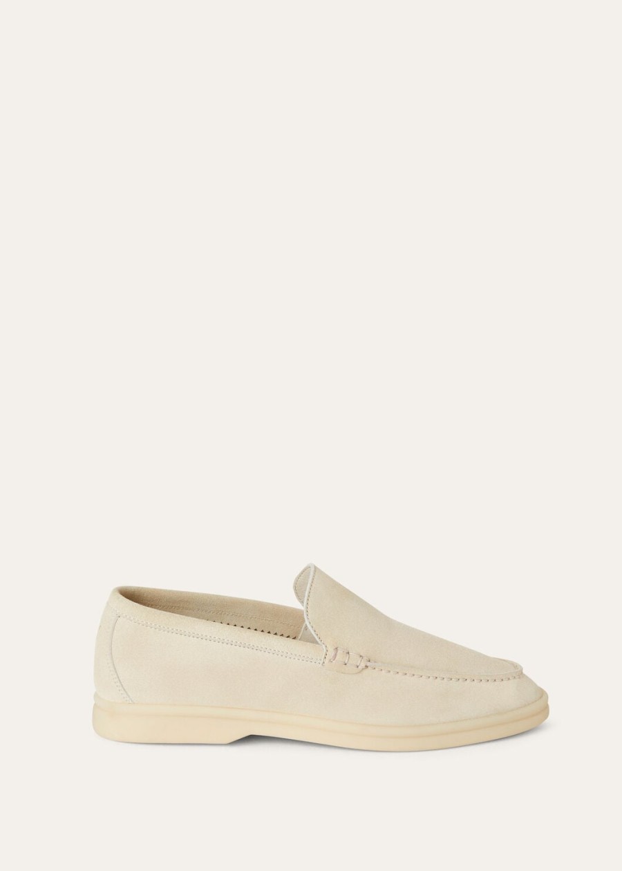 summer walk loafers nougat suède