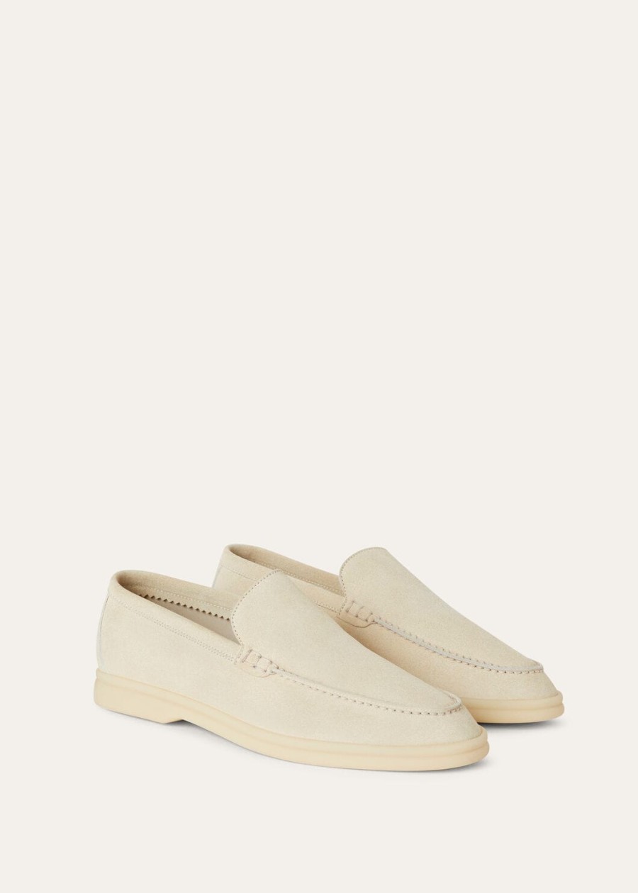 summer walk loafers nougat suède