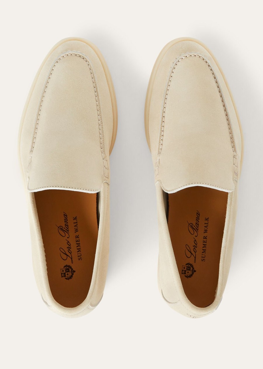 summer walk loafers nougat suède