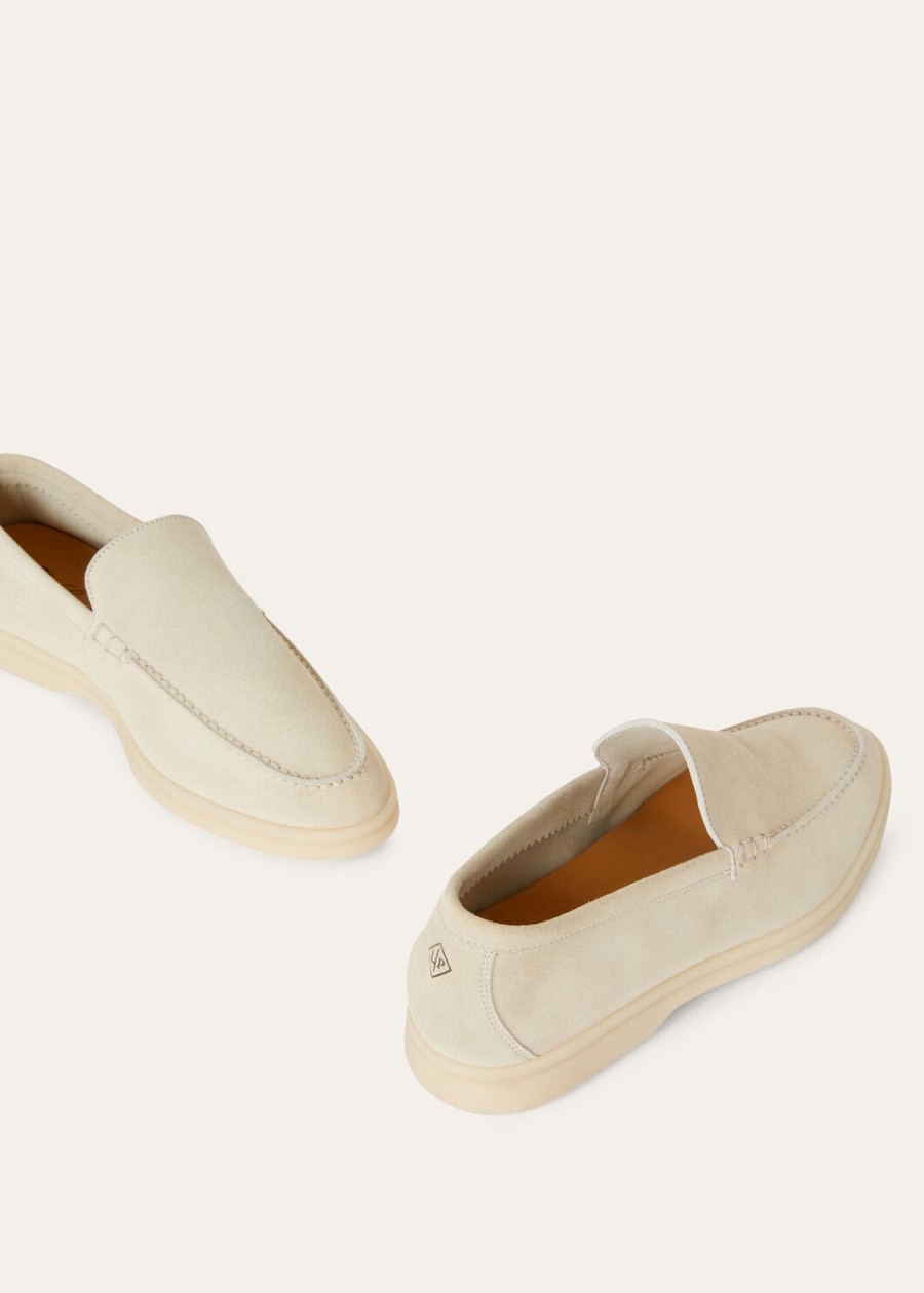 summer walk loafers nougat suède