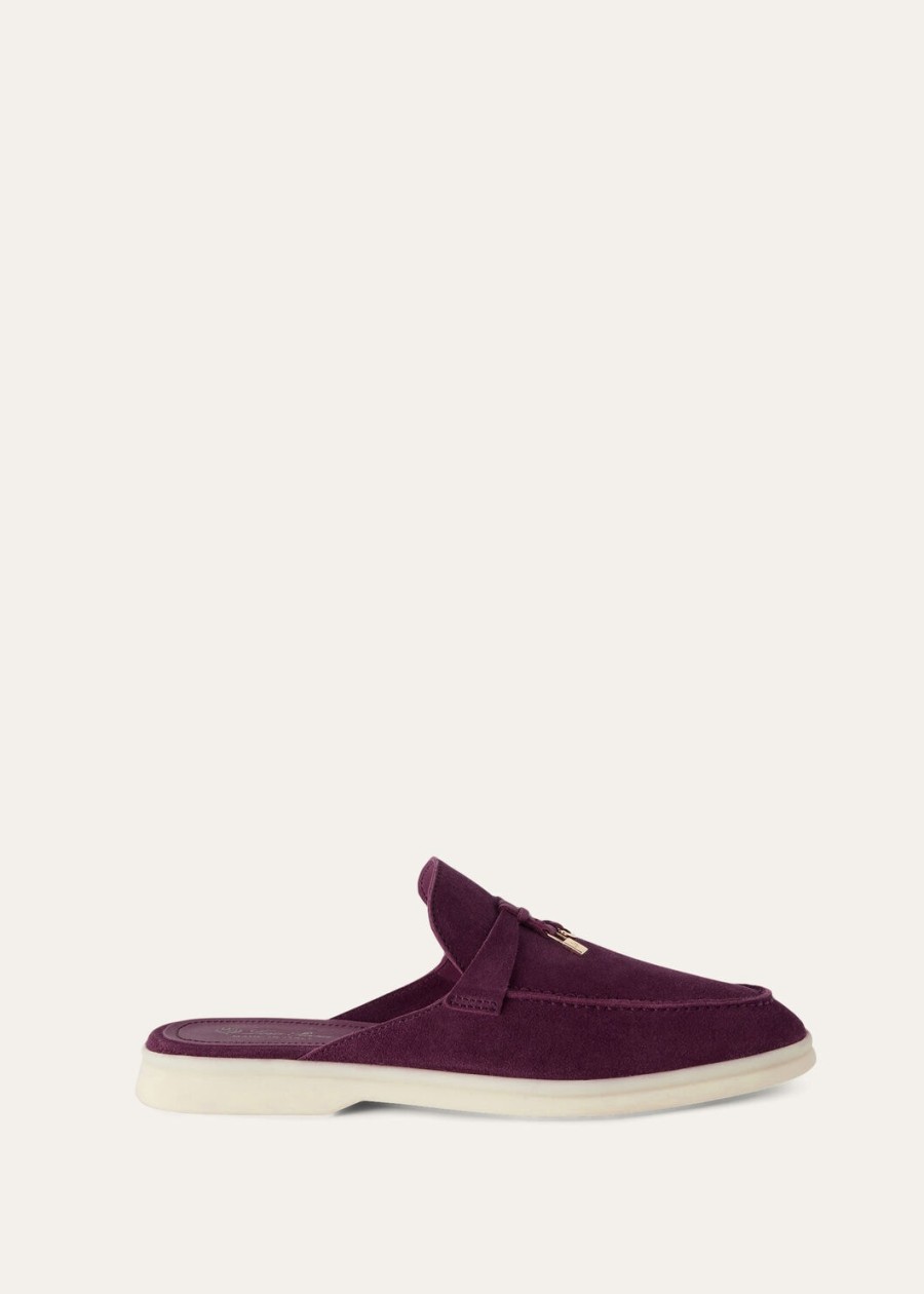 babouche charms walk loafer suède geitenleer helder amarant