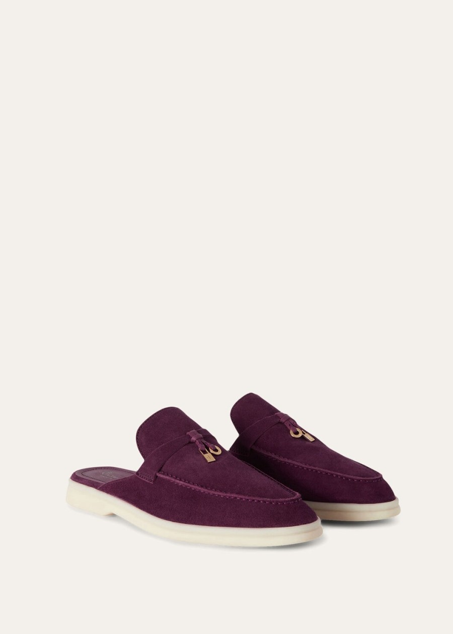 babouche charms walk loafer suède geitenleer helder amarant