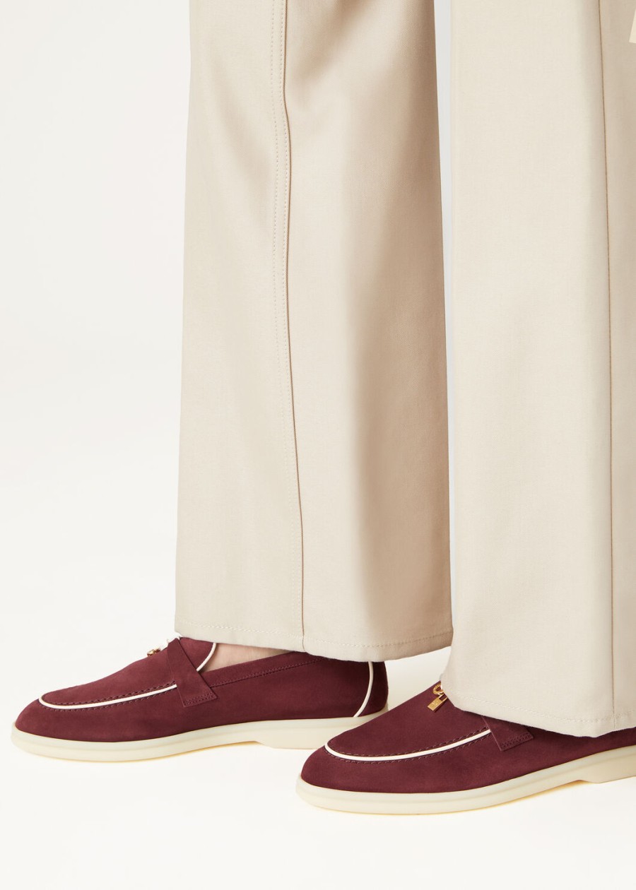 summer charms walk loafers suède geitenleer azuki beans