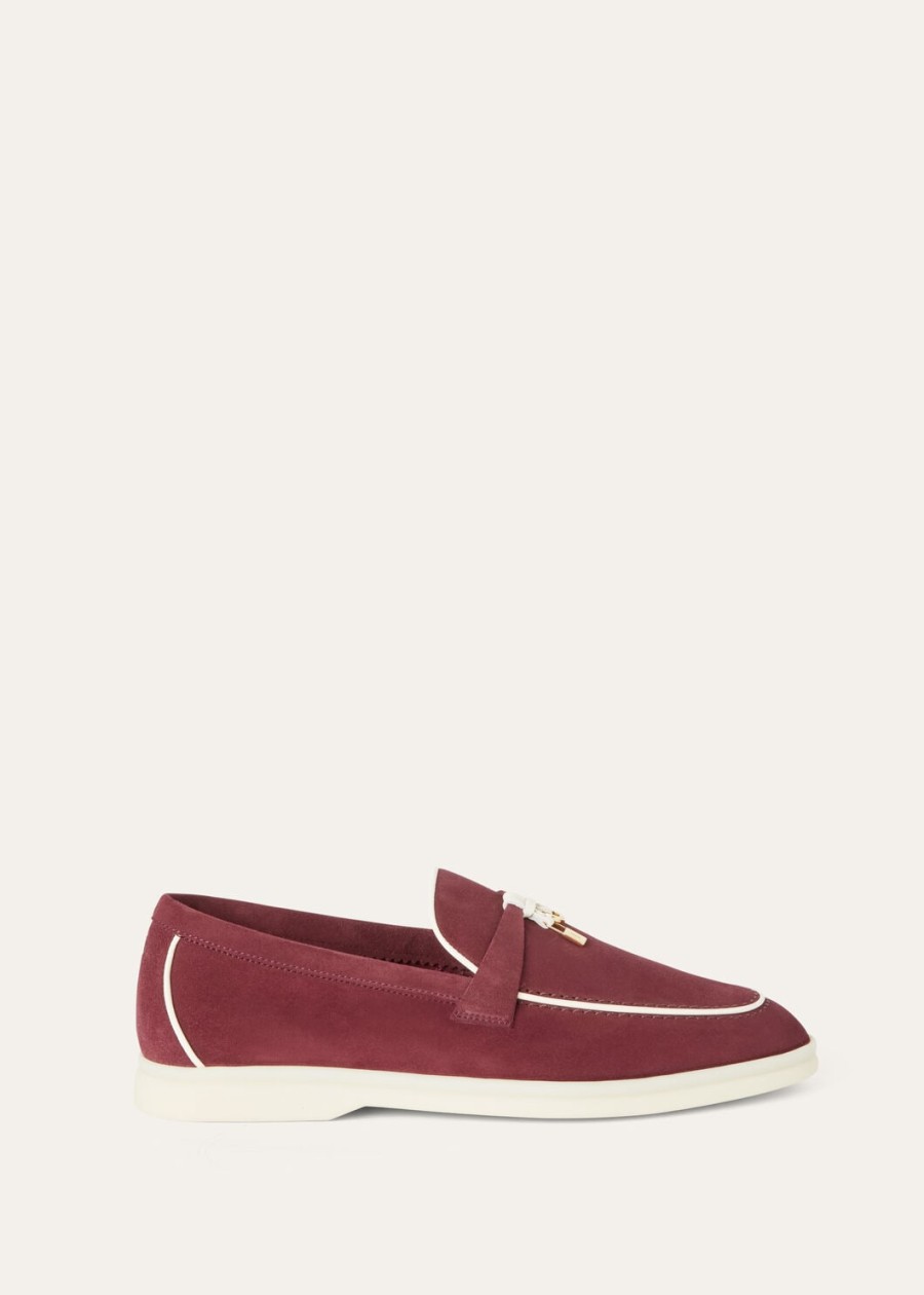 summer charms walk loafers suède geitenleer azuki beans