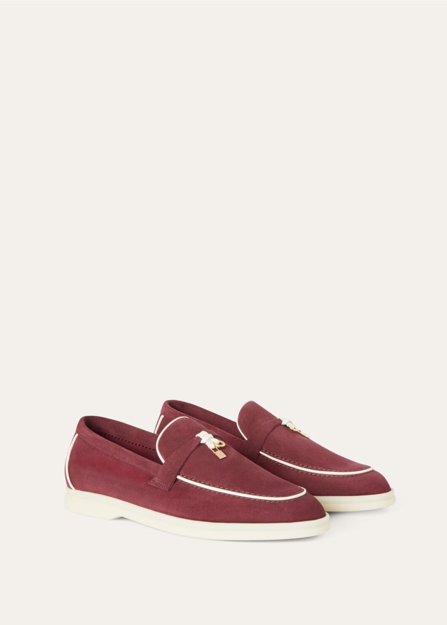 summer charms walk loafers suède geitenleer azuki beans