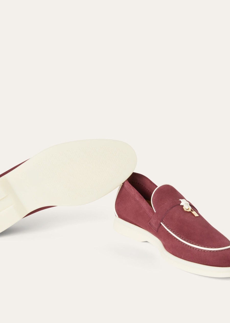 summer charms walk loafers suède geitenleer azuki beans