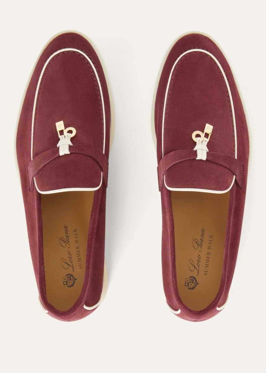 summer charms walk loafers suède geitenleer azuki beans