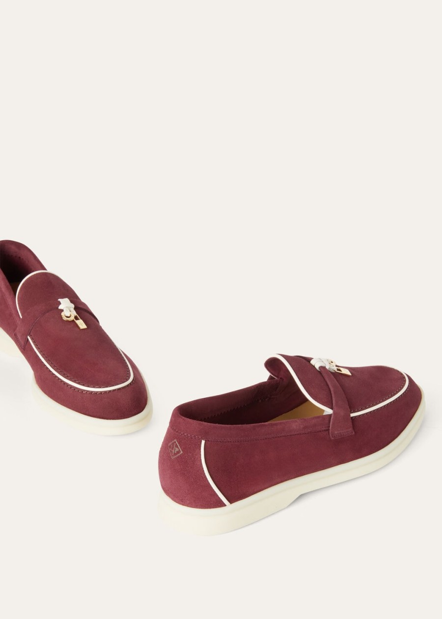 summer charms walk loafers suède geitenleer azuki beans