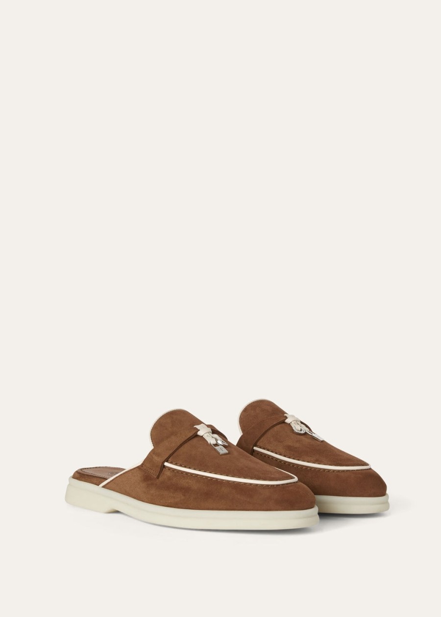 charms walk babouche loafer suède leer geitenleer rocky road