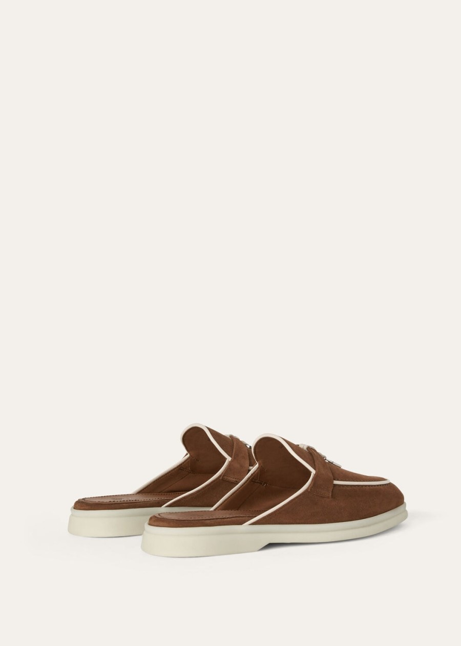 charms walk babouche loafer suède leer geitenleer rocky road