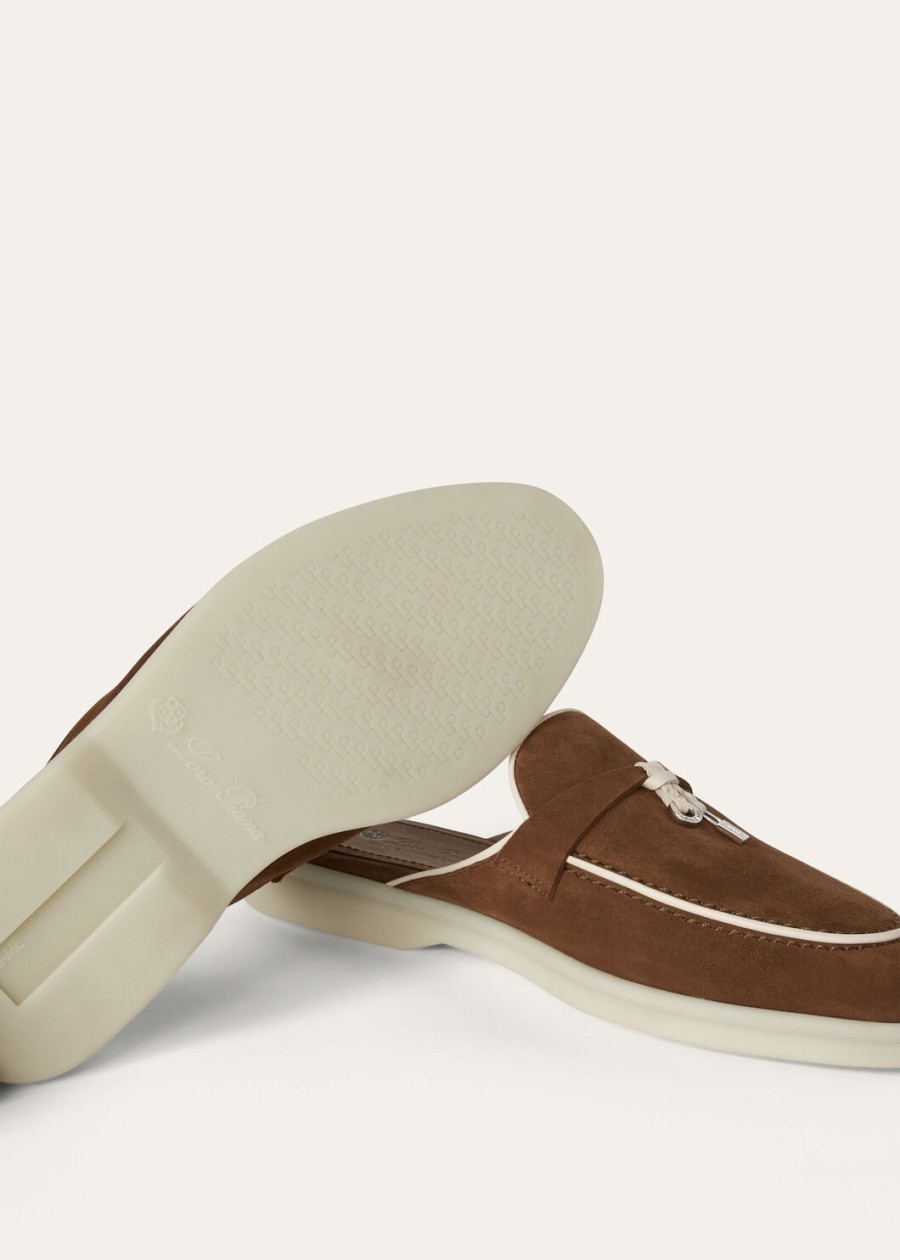charms walk babouche loafer suède leer geitenleer rocky road