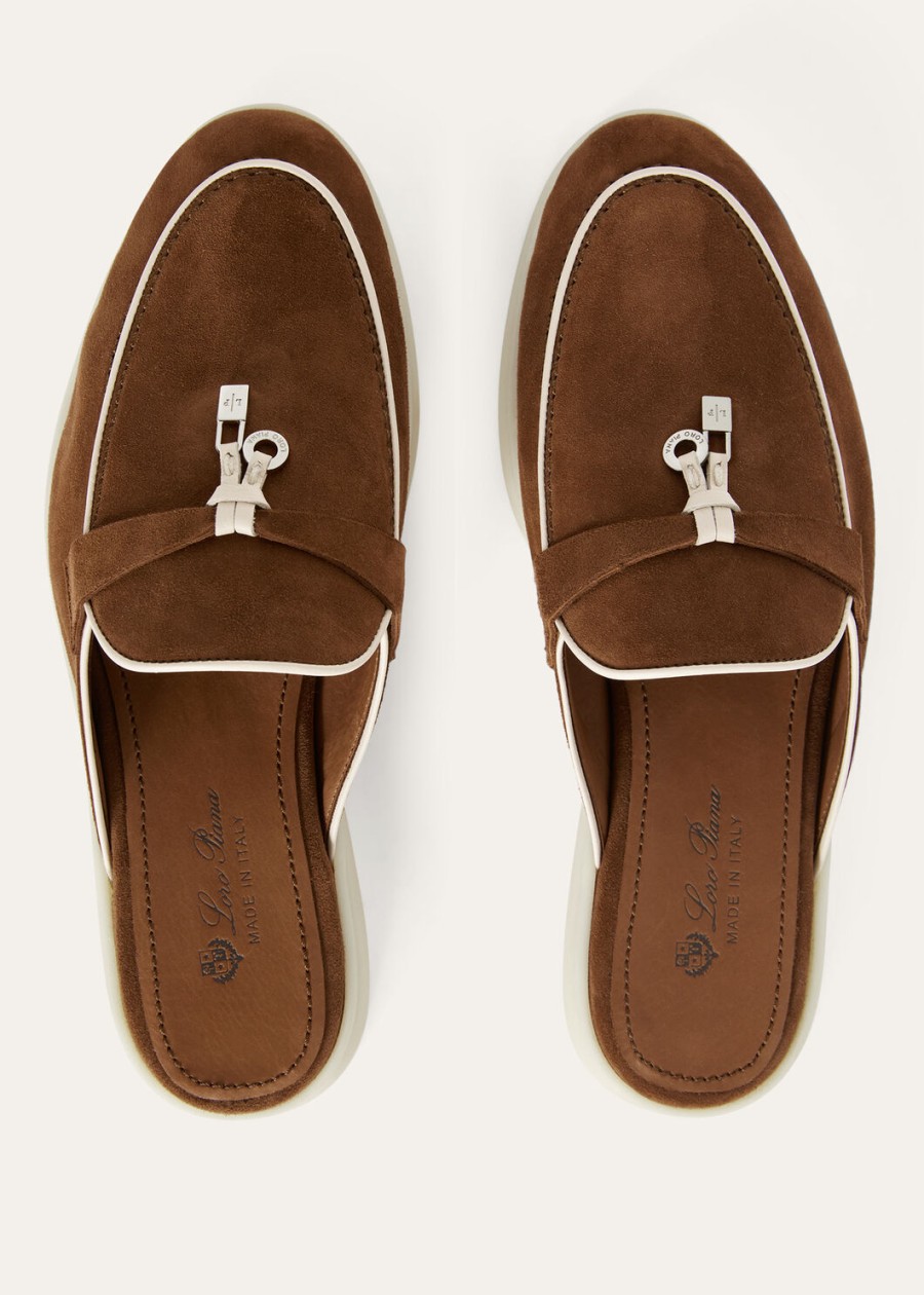 charms walk babouche loafer suède leer geitenleer rocky road