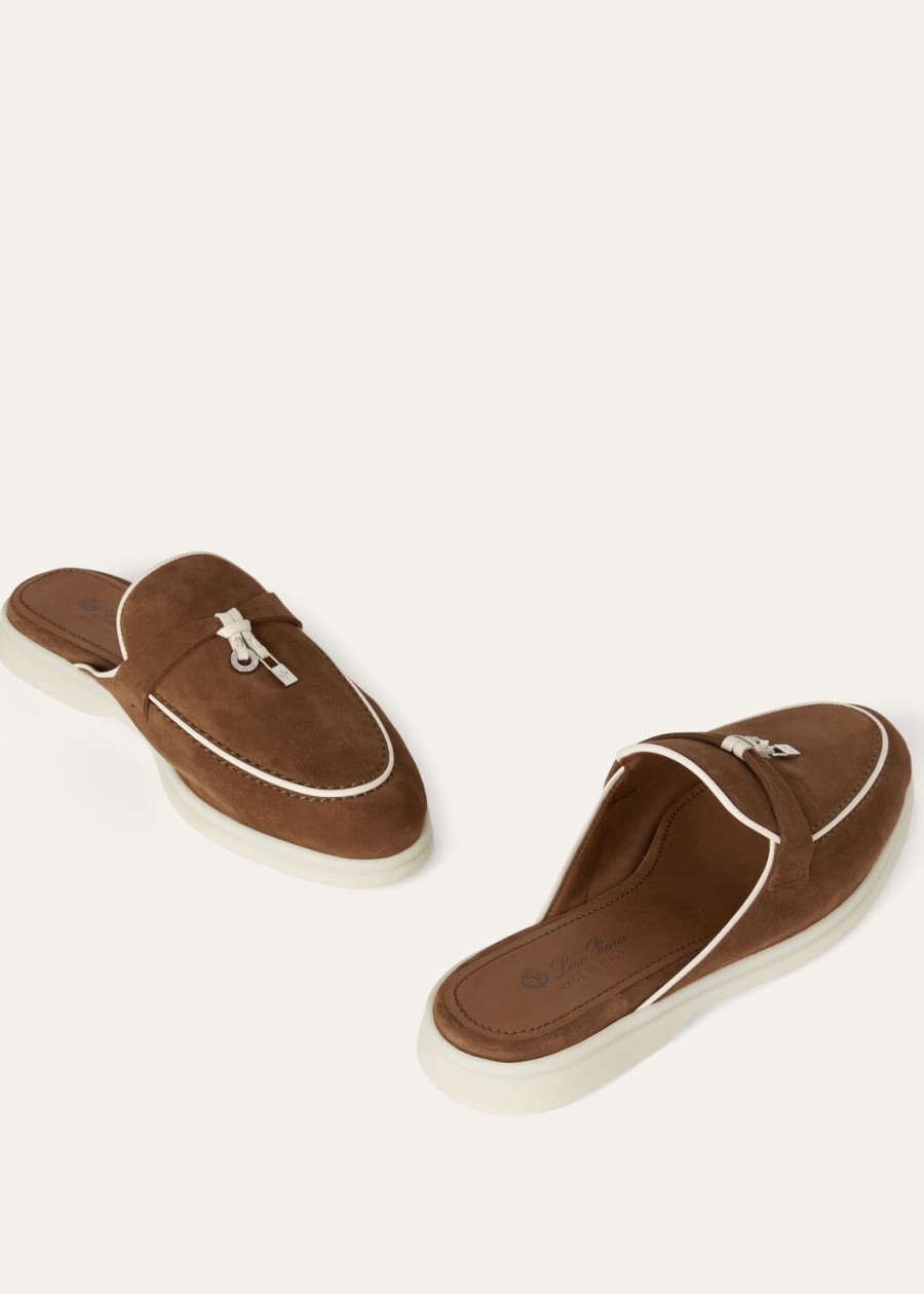 charms walk babouche loafer suède leer geitenleer rocky road