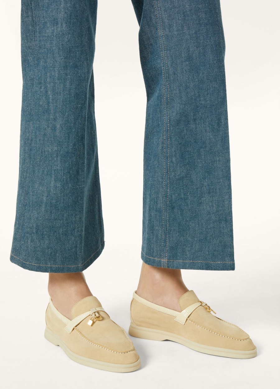 summer charms walk loafers suede butter