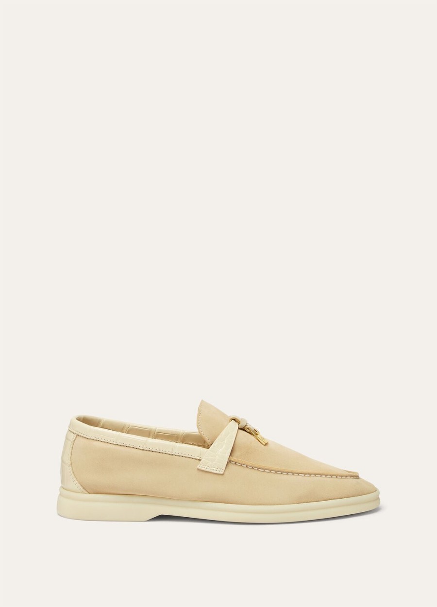 summer charms walk loafers suede butter