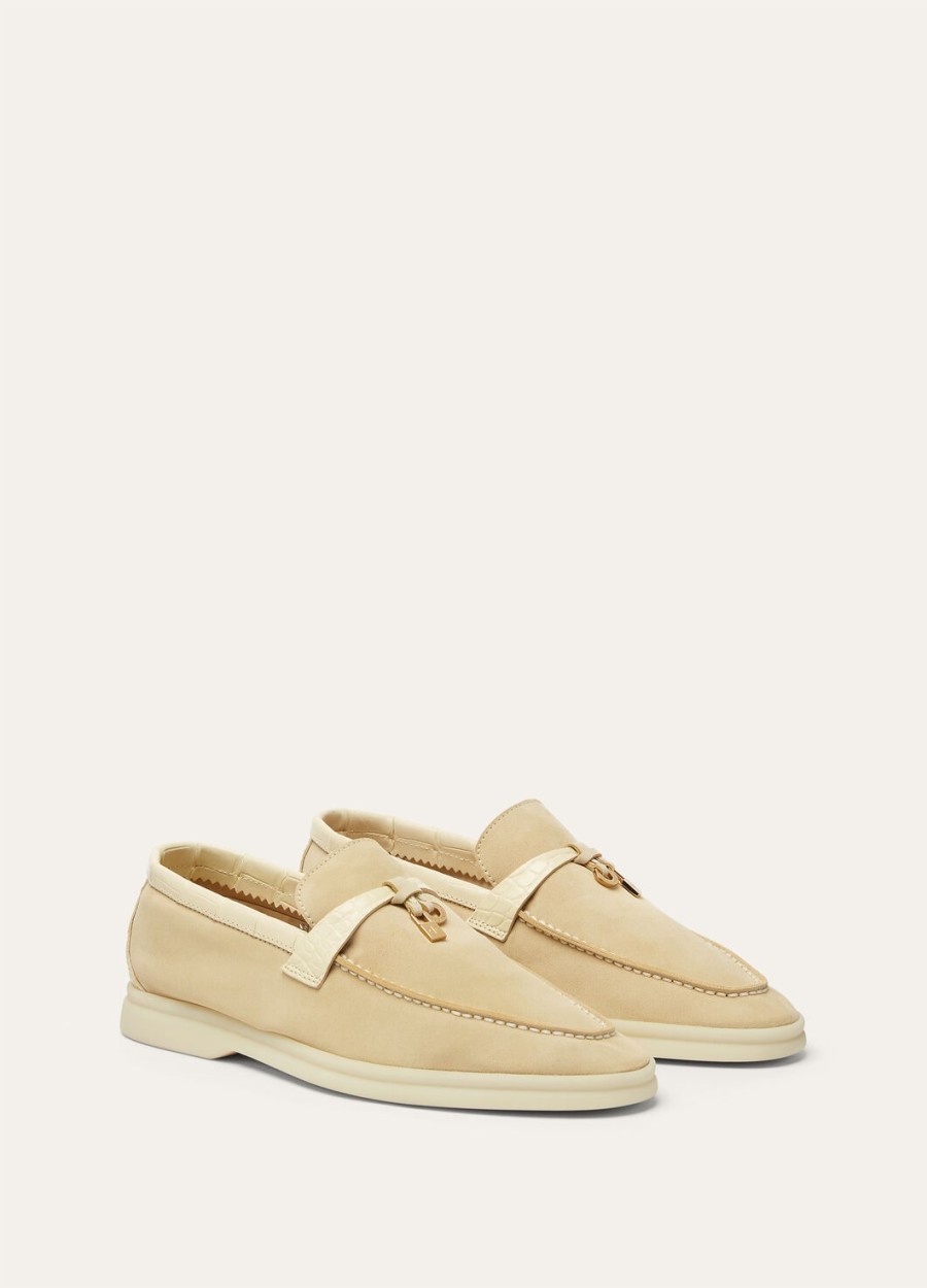 summer charms walk loafers suede butter