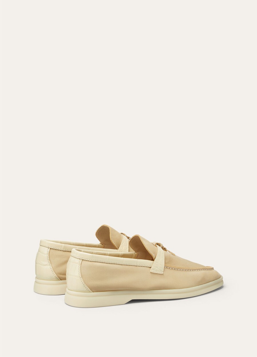 summer charms walk loafers suede butter