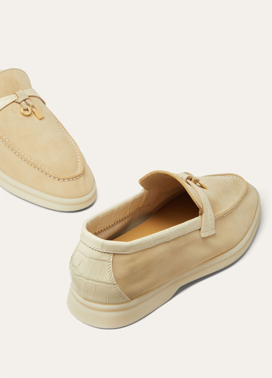 summer charms walk loafers suede butter