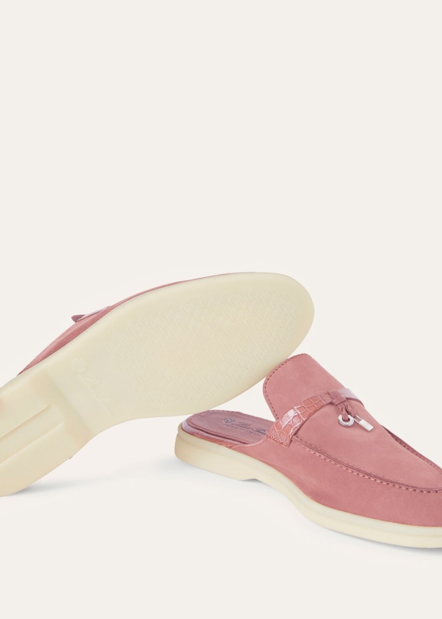 charms walk babouche loafer suède noisette rose
