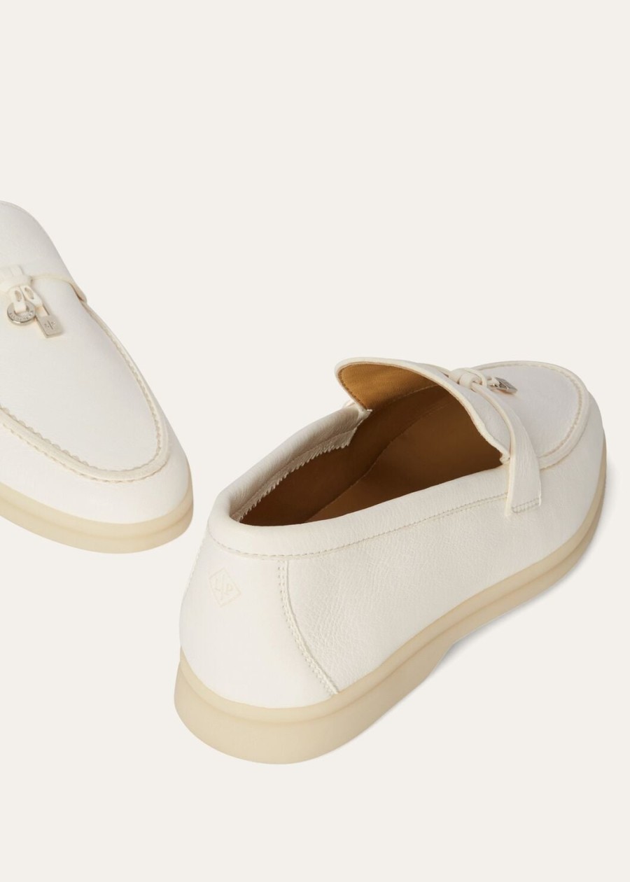 summer charms walk loafers van hertenleer in wit