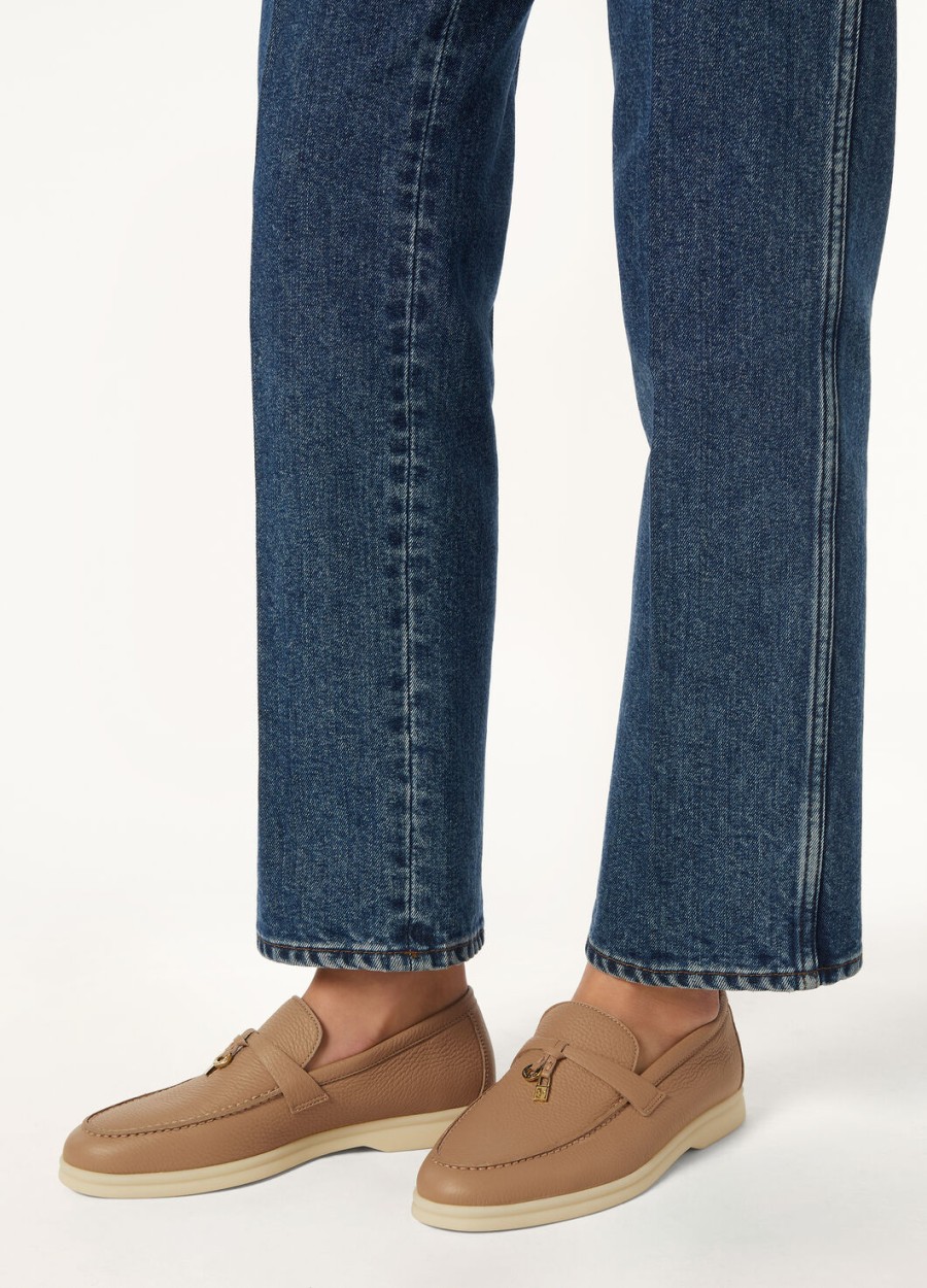 summer charms walk loafers hertenleer crème bignet