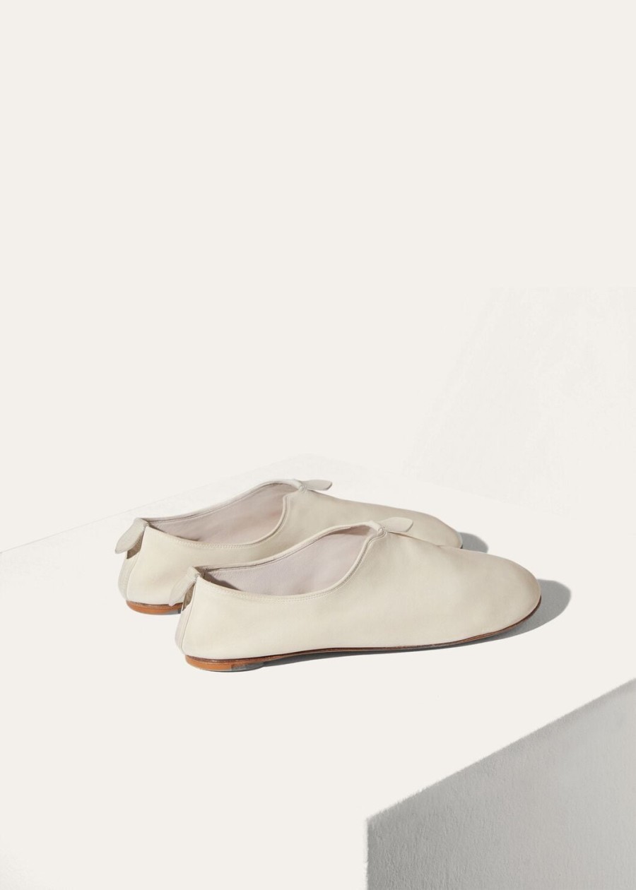 soepele loafers van fluweelwit kalfsleer