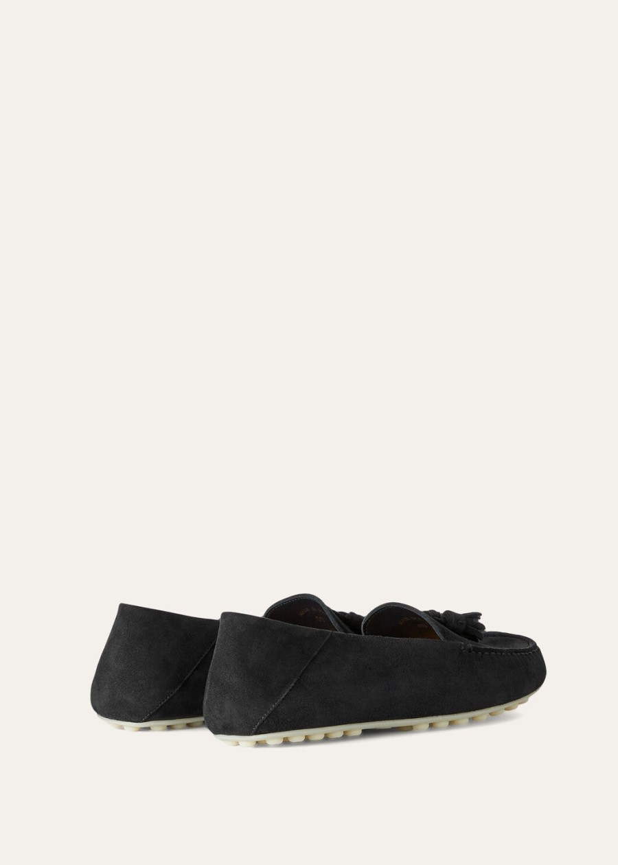 dot sole walk loafer suede goat caviar