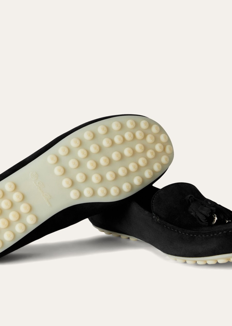 dot sole walk loafer suede goat caviar
