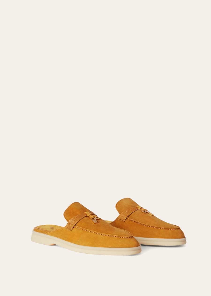 nautical charms walk babouche loafers suède cinnamon cafe