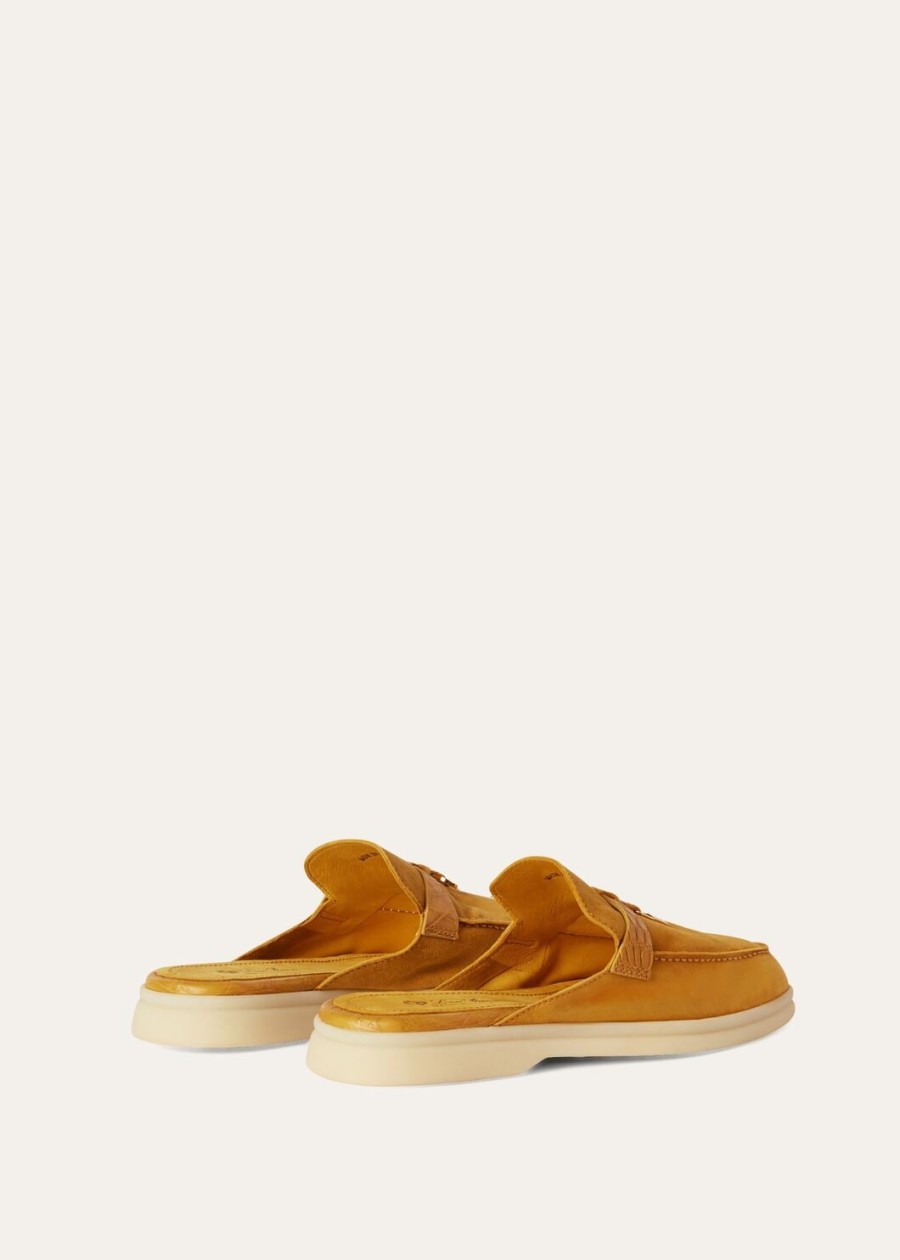 nautical charms walk babouche loafers suède cinnamon cafe