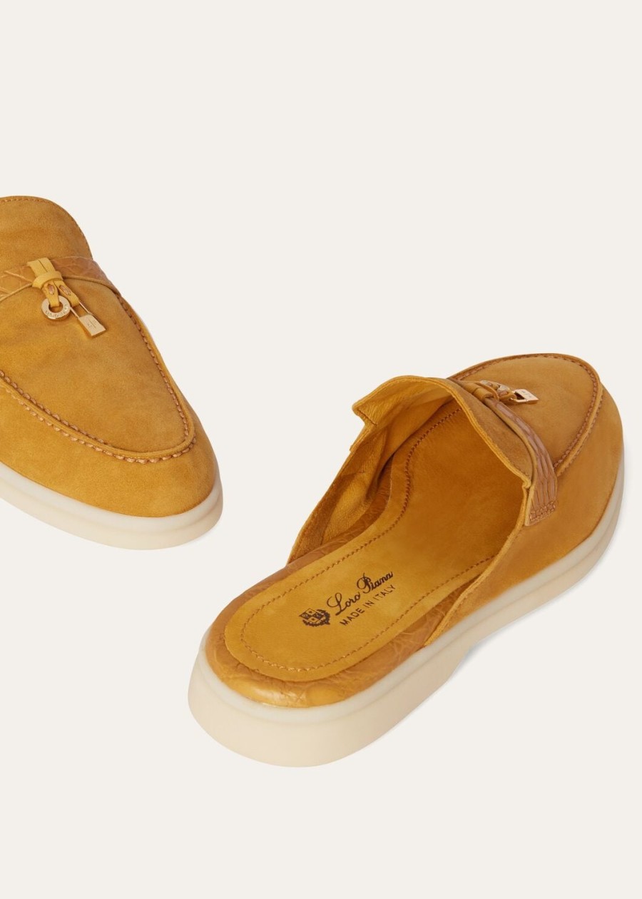 nautical charms walk babouche loafers suède cinnamon cafe