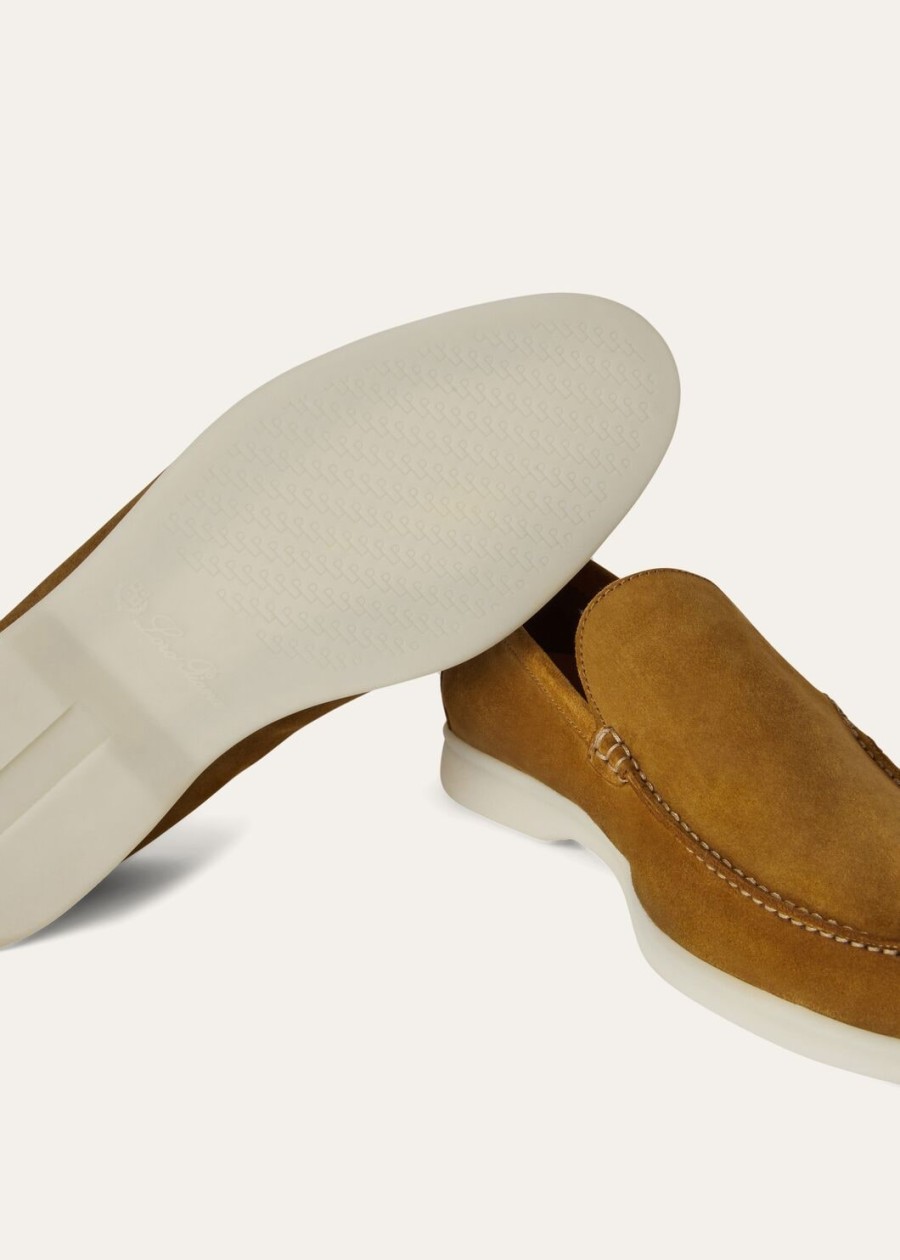 summer walk loafers van suède in beige