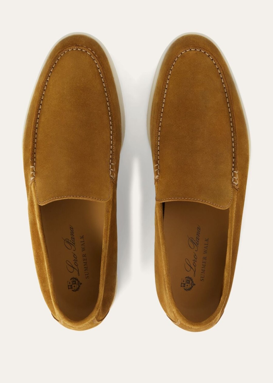 summer walk loafers van suède in beige