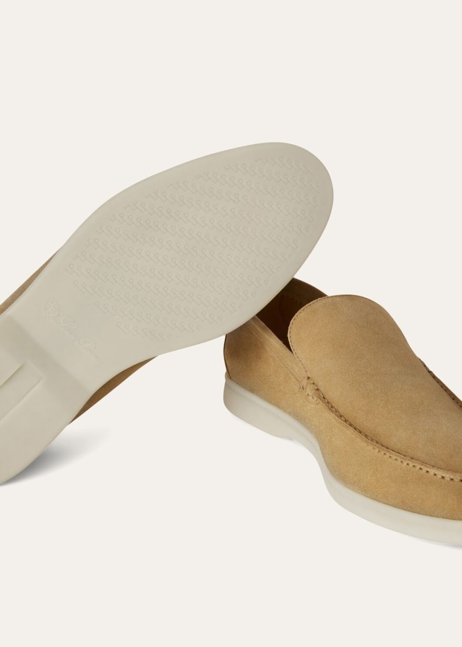 summer walk loafers suède licht hout fum