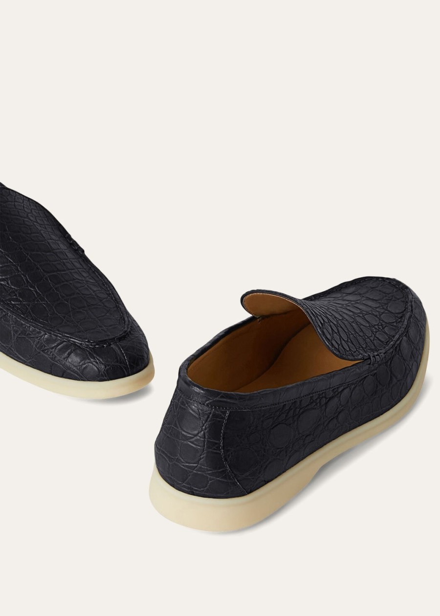 summer walk classic blauwe loafer van kaaimanleer